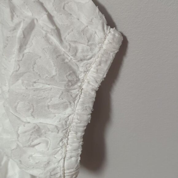 NWOT Splendid White Button Down Short Sleeve Shirt - Picture 5 of 8